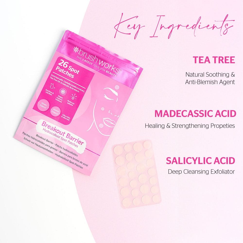 Patchs anti-imperfections hydrocolloïdes Brushworks – 26 unités – Image 3