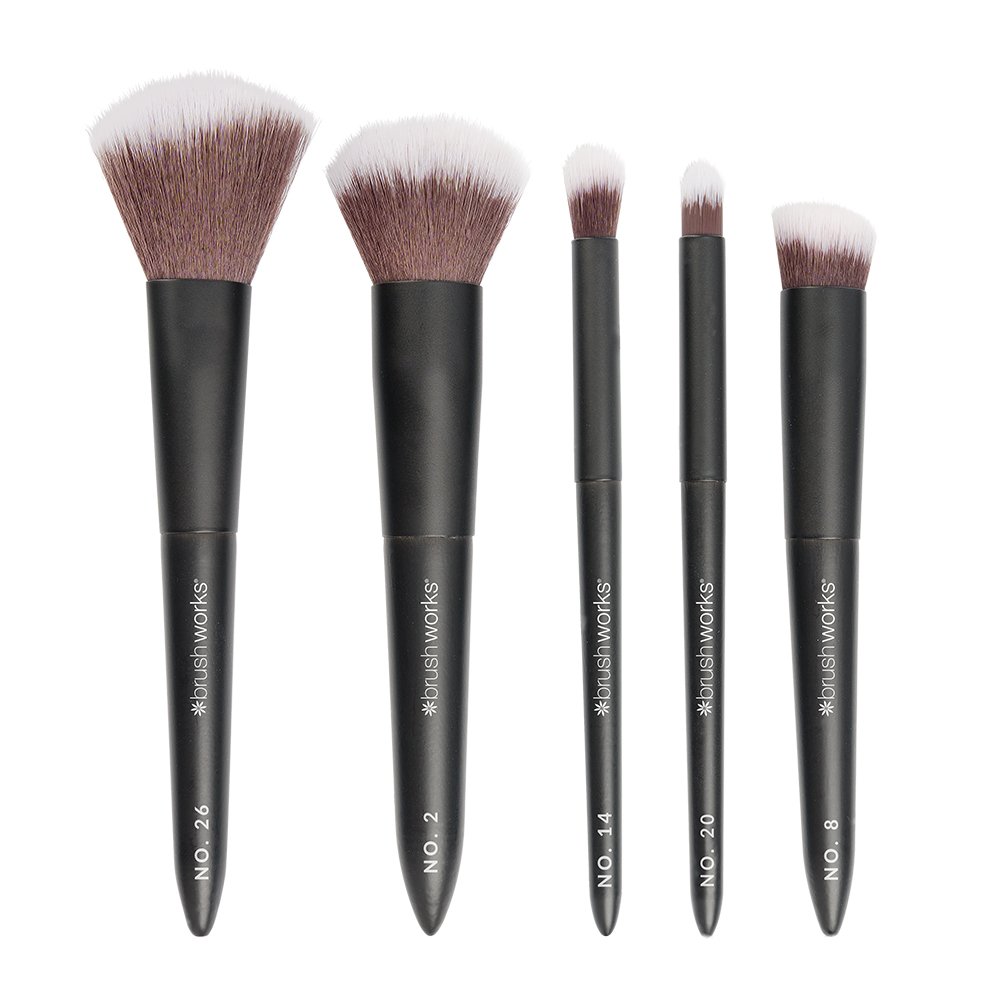 Ensemble de pinceaux de maquillage de voyage Brushworks On The Go – Image 3