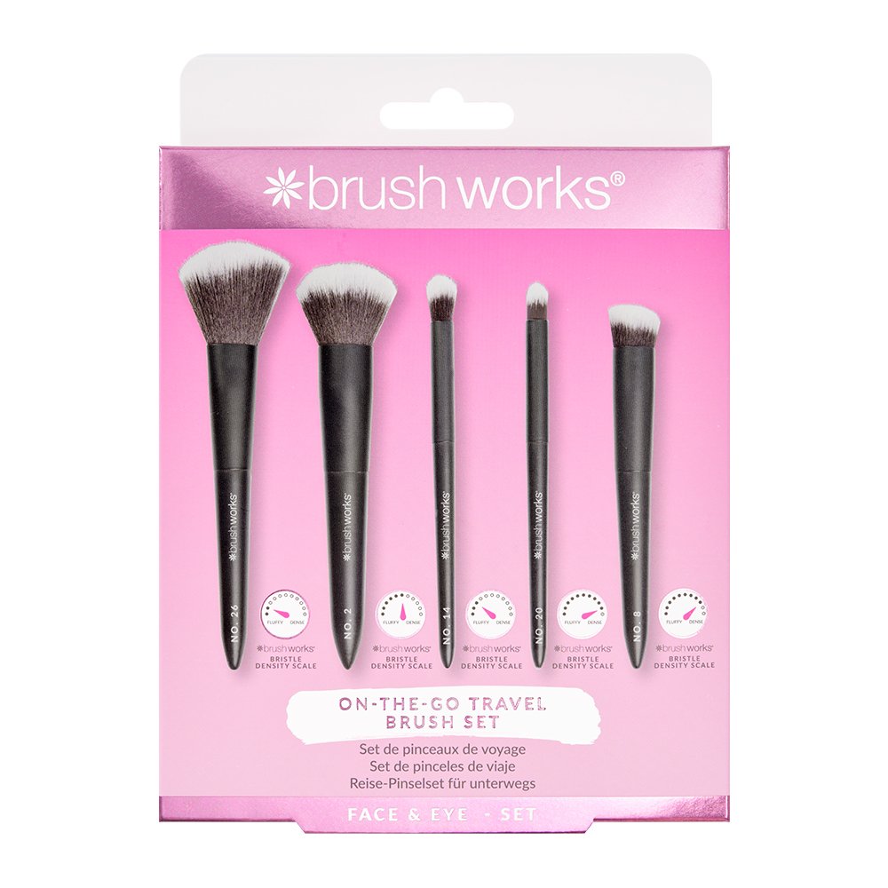 Ensemble de pinceaux de maquillage de voyage Brushworks On The Go