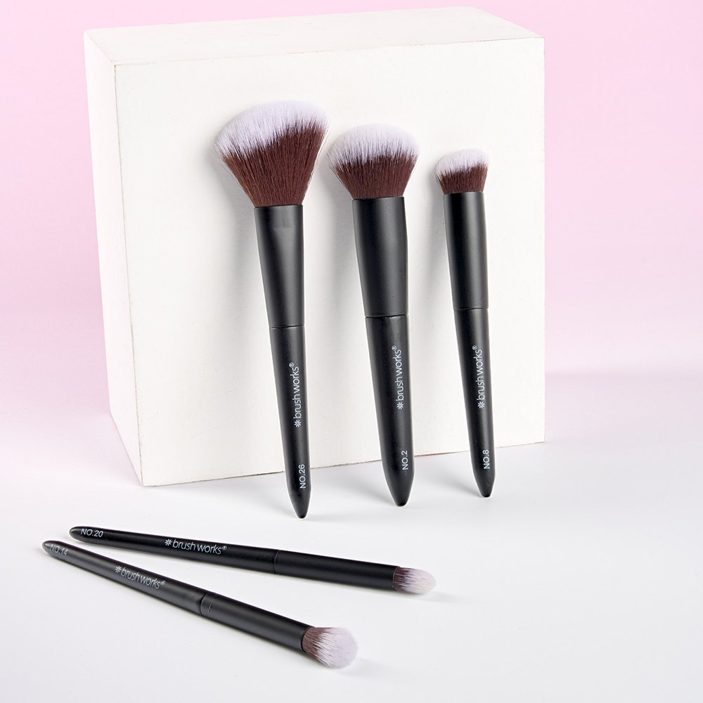 Ensemble de pinceaux de maquillage de voyage Brushworks On The Go – Image 2